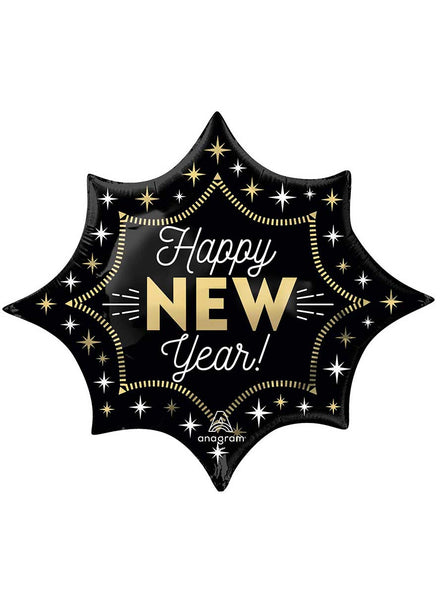 Midnight Glam 73cm Supershape Happy New Year Balloon