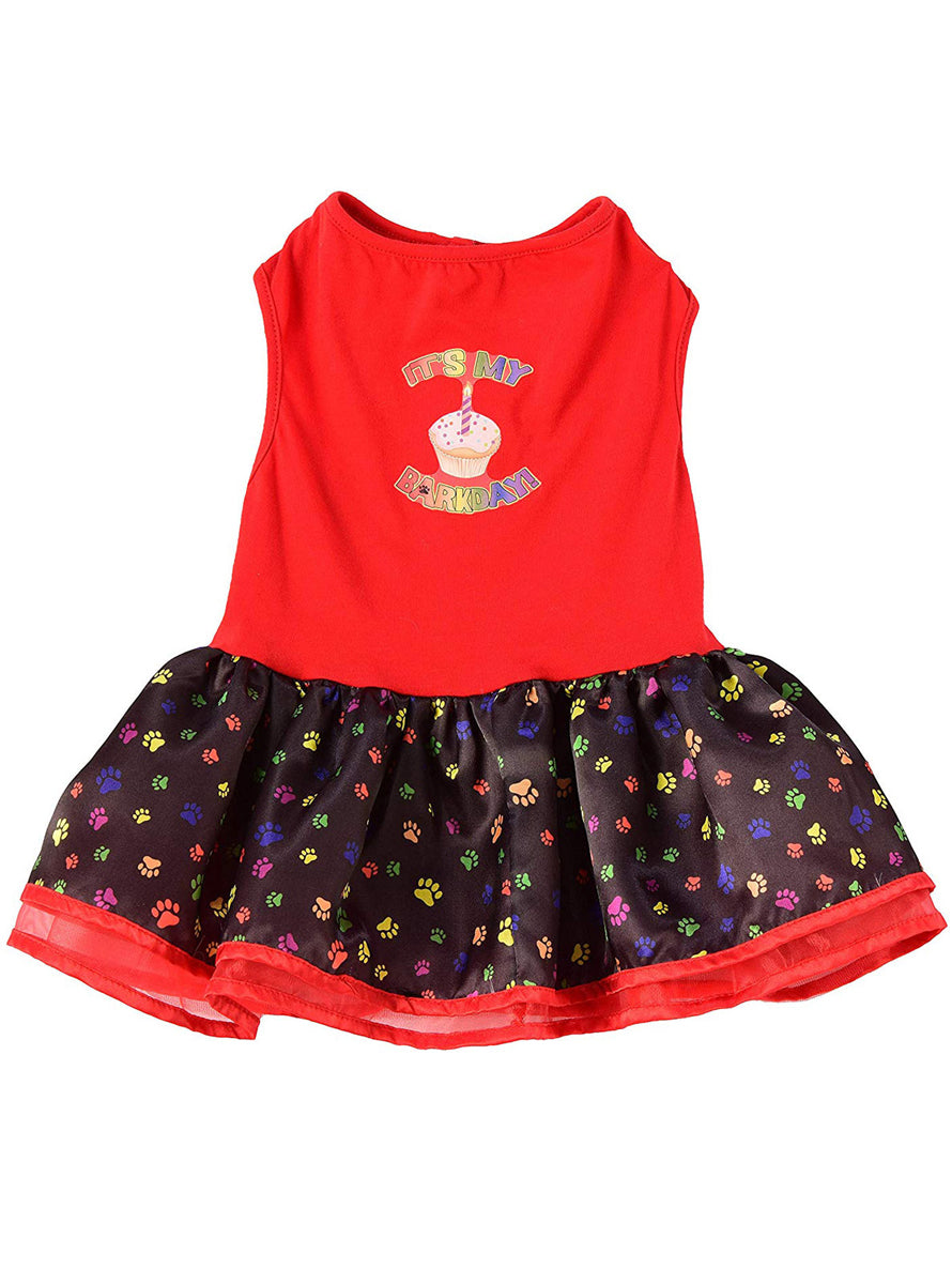It's My Barkday Pet Dog Birthday Tutu Dress