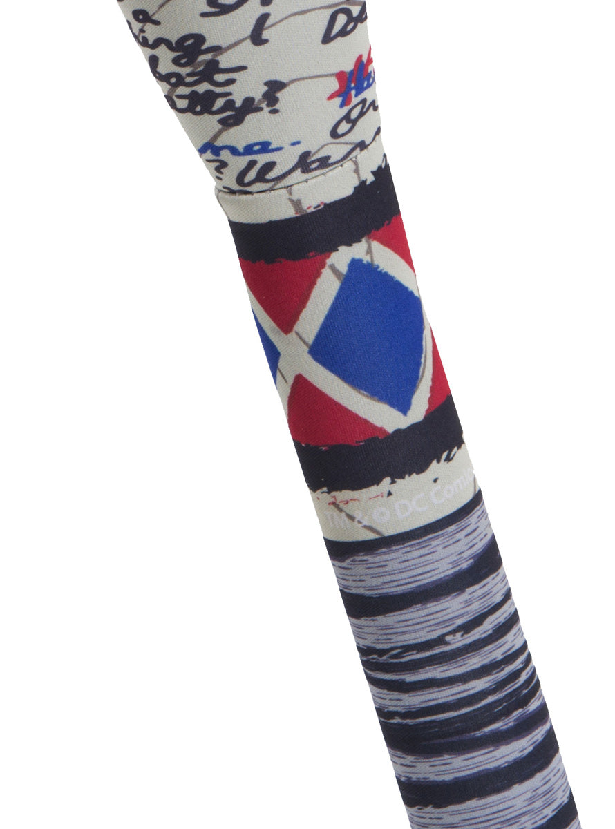 Deluxe Harley Quinn Birds Of Prey Neoprene Costume Bat - Close Image 2