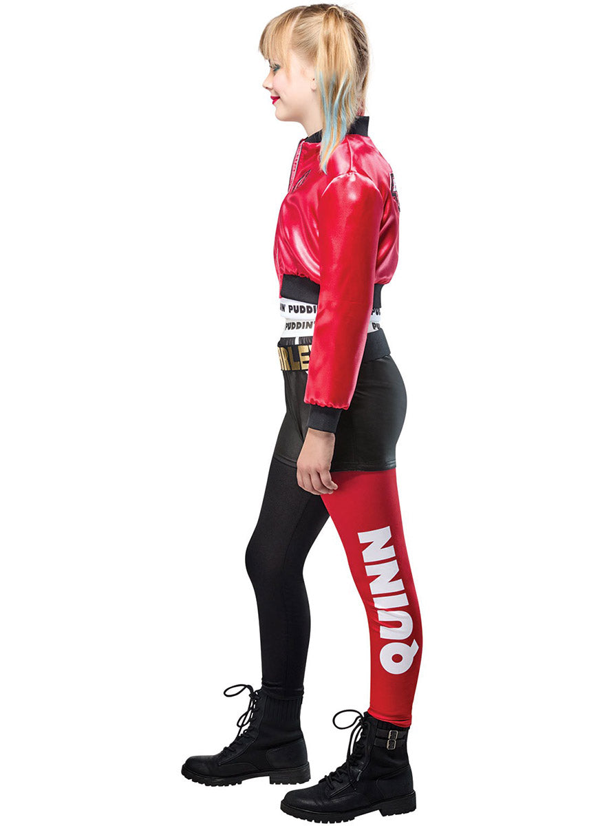 Harley Quinn Girls Costume - Side Image 2