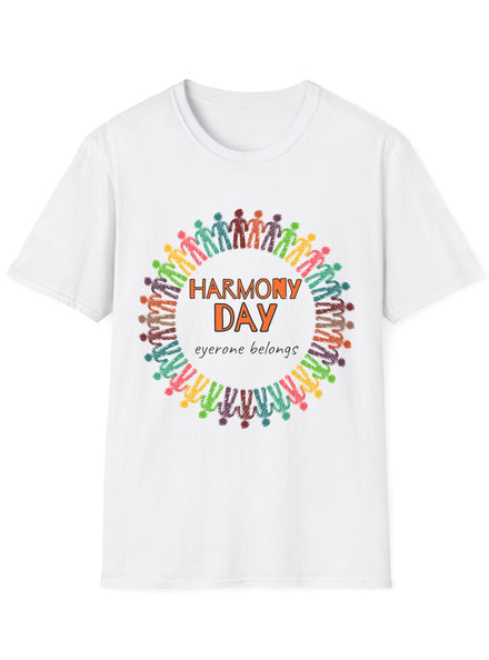 Everyone Belongs Plus Size White Harmony Day Shirt