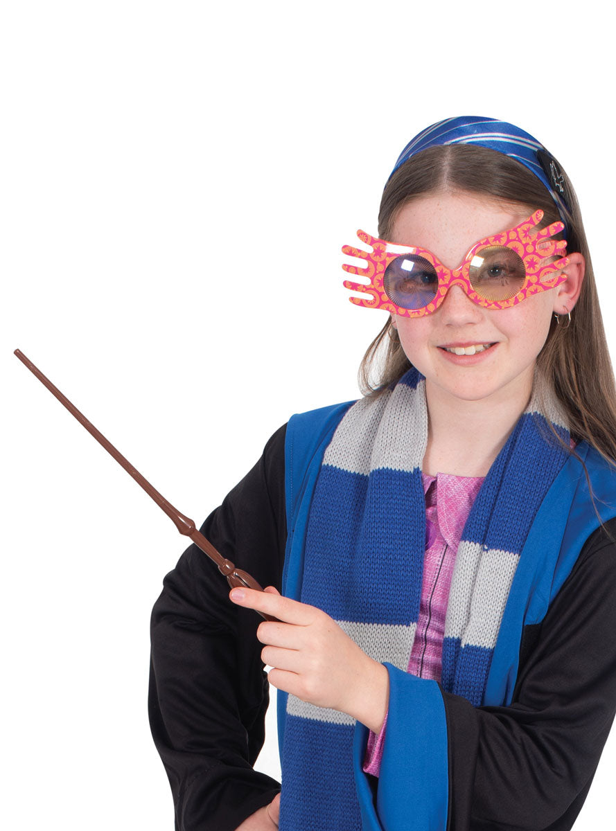 Harry Potter Luna Lovegood Costume Glasses - Model Image