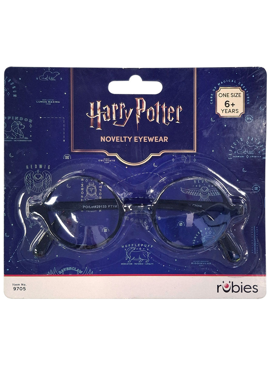 Black Framed Harry Potter Costume Glasses - Pack Image