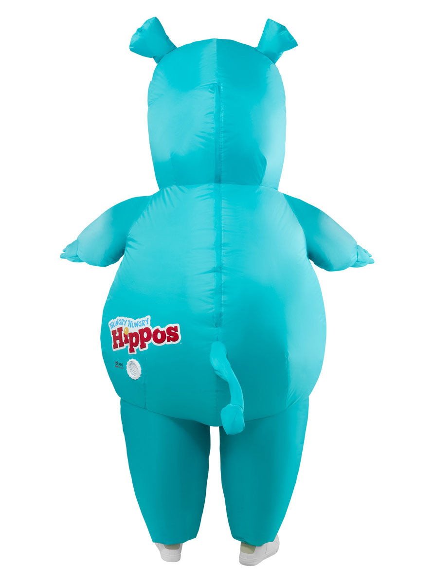 Hasbro Blue Hungry Hippo Adults Inflatable Board Game Costume - Back Image