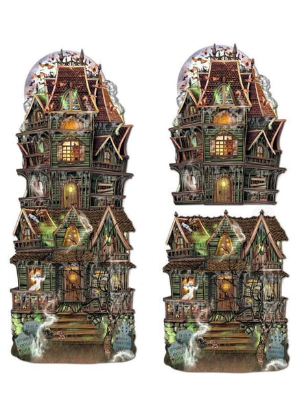 Spooky Haunted House Halloween Cut Outs - Main Image