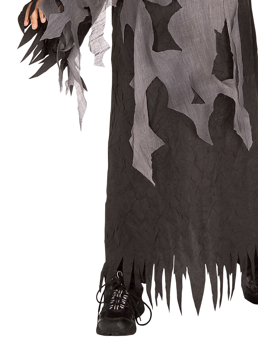 Boys Haunted Skeleton Reaper Halloween Costume - Close Image 2