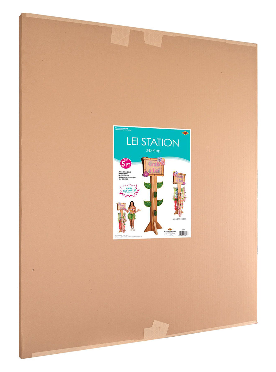 Hawaiian Party 153cm Grab a Lei Station Prop - Packaging Image