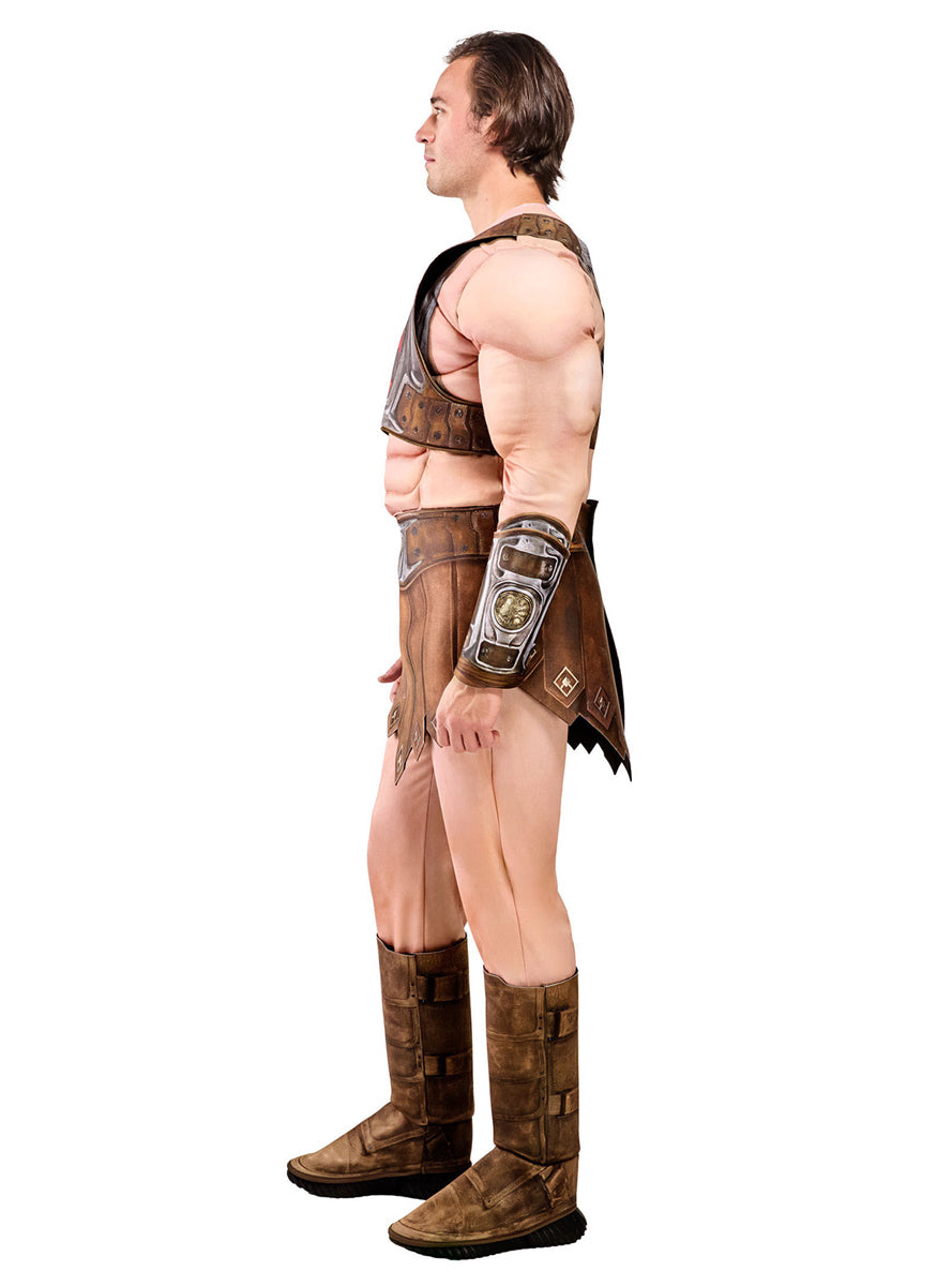He Man Deluxe Mens Muscle Chest Costume - Side Image 2