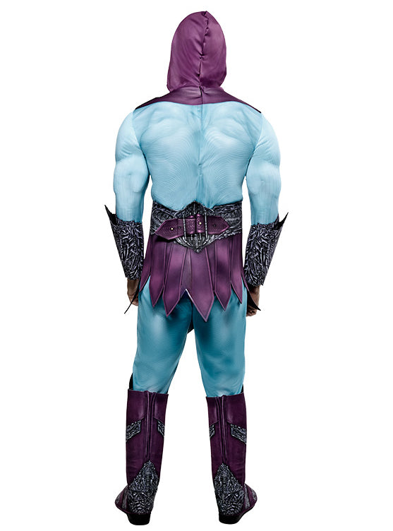 He Man Deluxe Mens Skeletor Muscle Chest Costume - Back Image 1