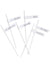 white paper flag wedding party straws - main image