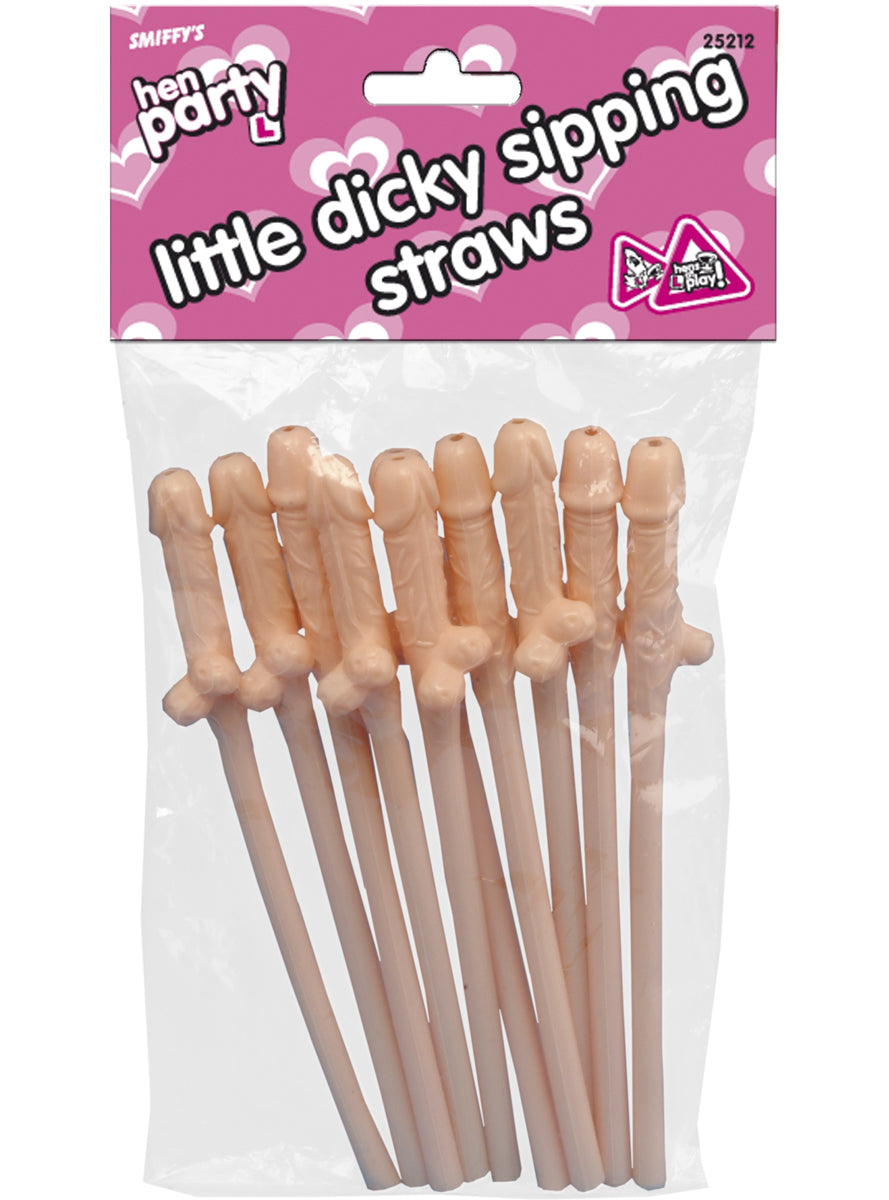 Hens Night Novelty Reusable Willy Straws - Alternative Image