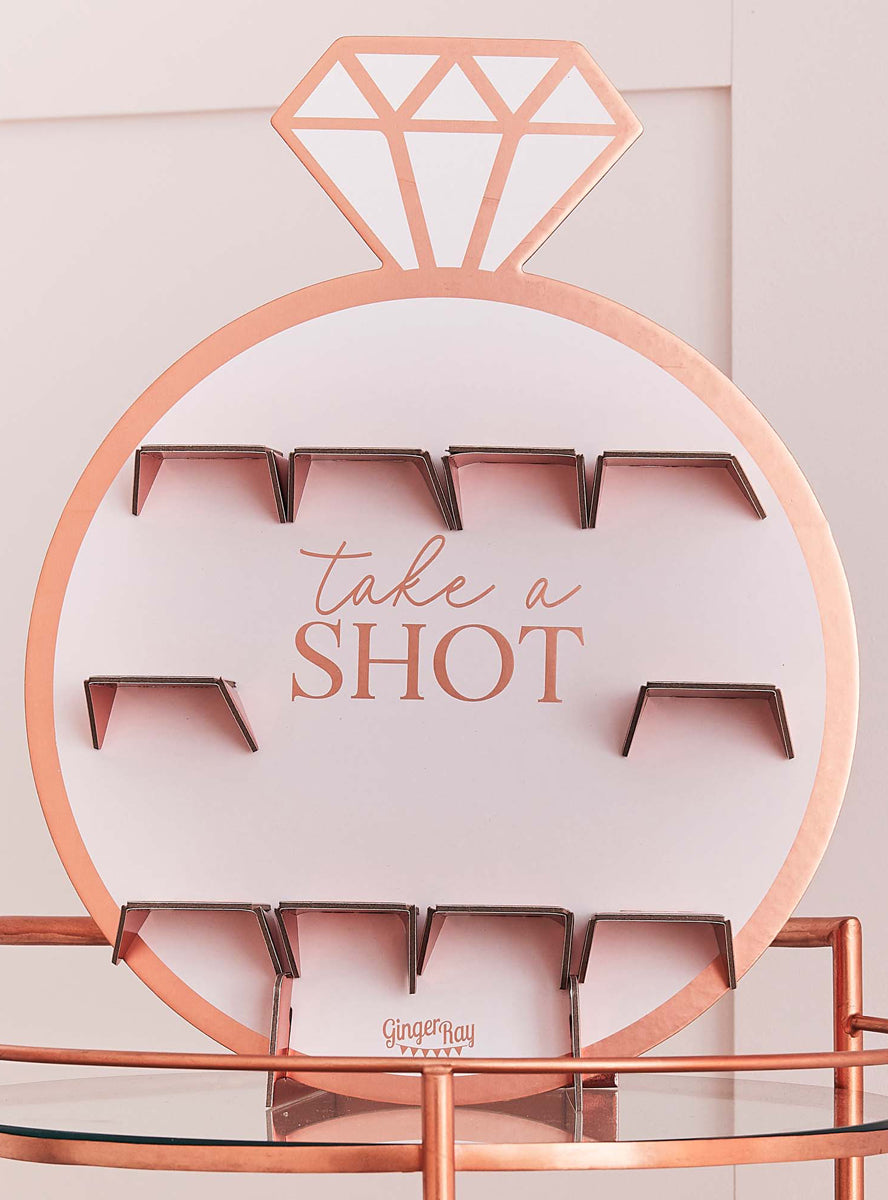 wedding ring shot glass wall - alternative image