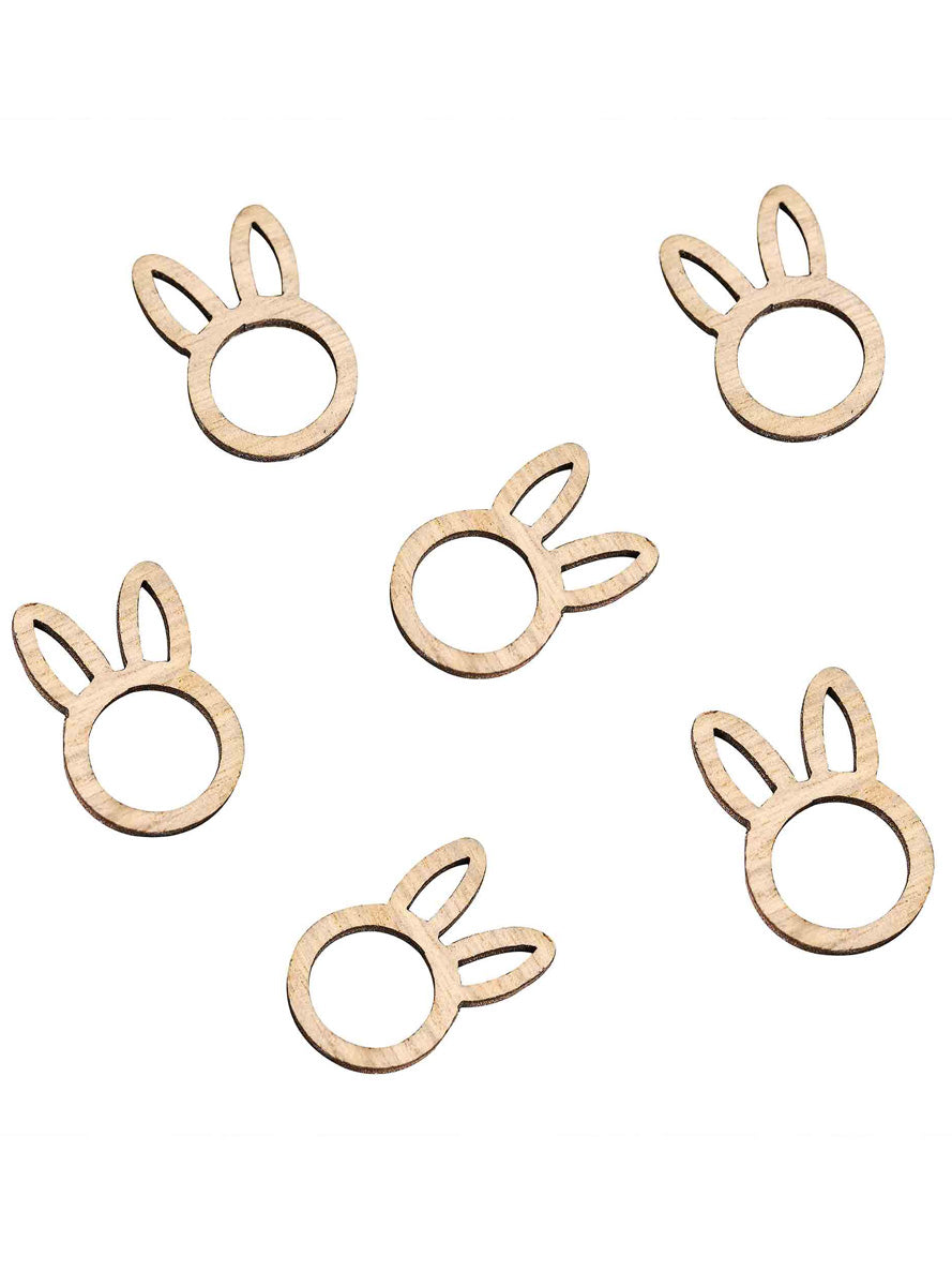 Hey Bunny 24 Pack Wooden Easter Confetti – Main Image