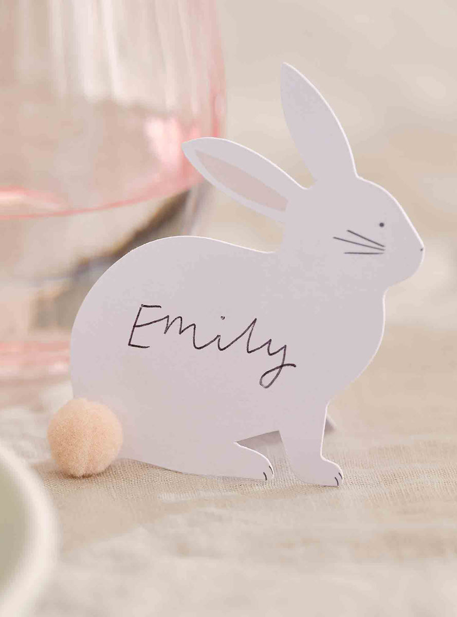 Hey Bunny 6 Pack 8cm Tall Easter Place Cards – Lifestyle Image 2