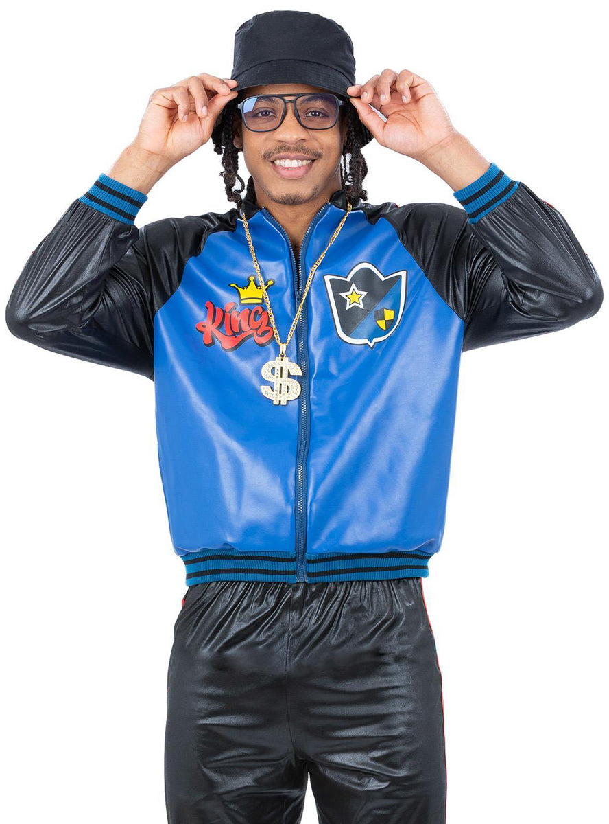 Mens 1990s run dmc jam master jay costume jacket - Alternative image