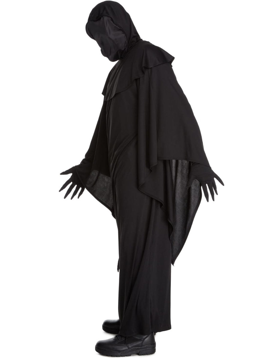 Plus Size Hooded Grim Reaper Mens Costume - Side Image