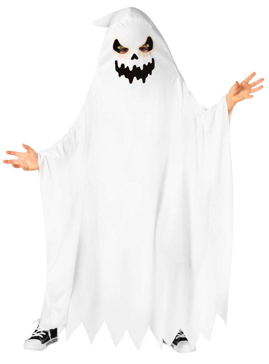 Hooded Boys Halloween Ghost Costume - Alternate Image