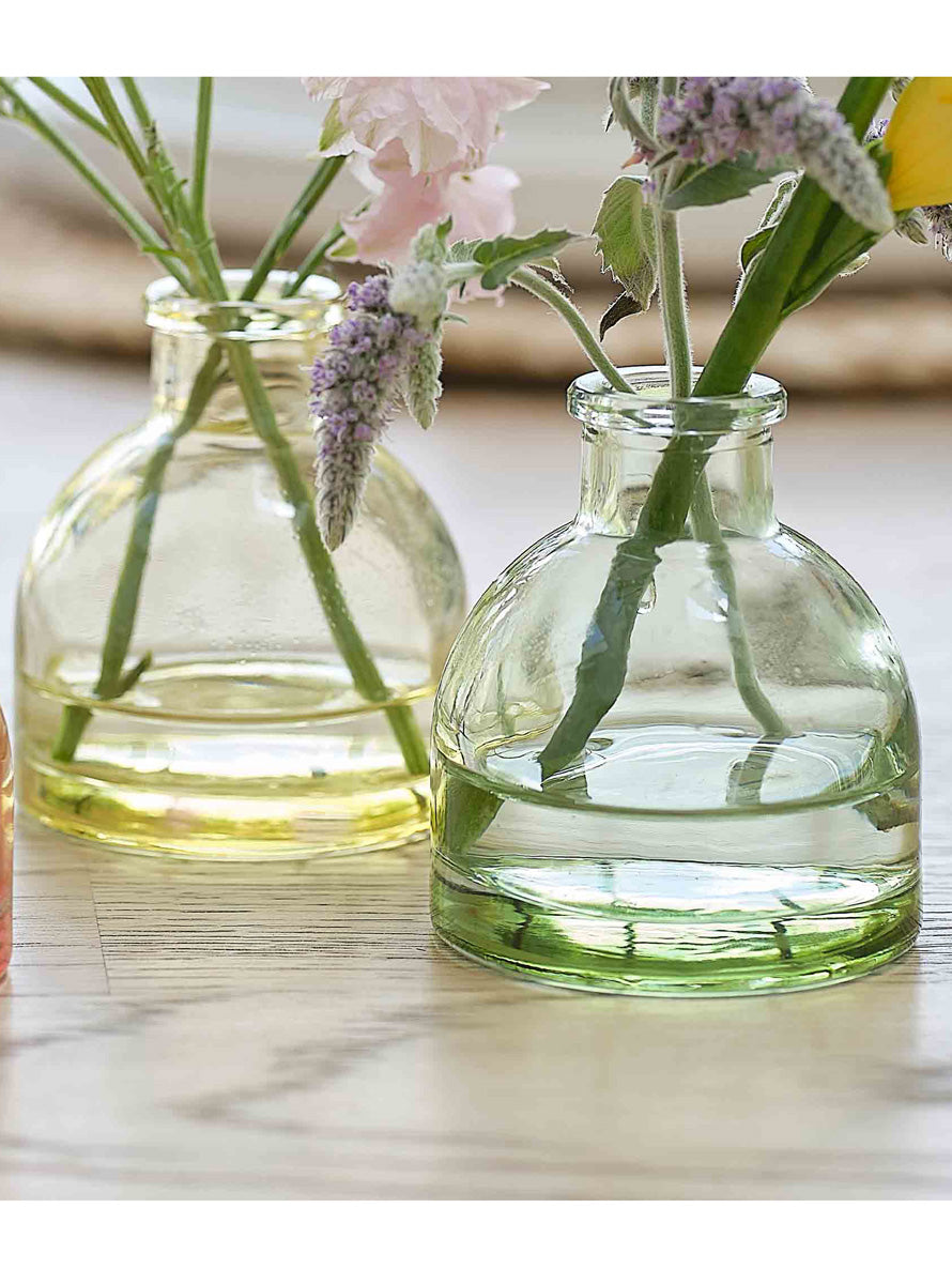 Hop Hop Hooray 3 Pack 6cm Tall Glass Bud Vases – Close Image
