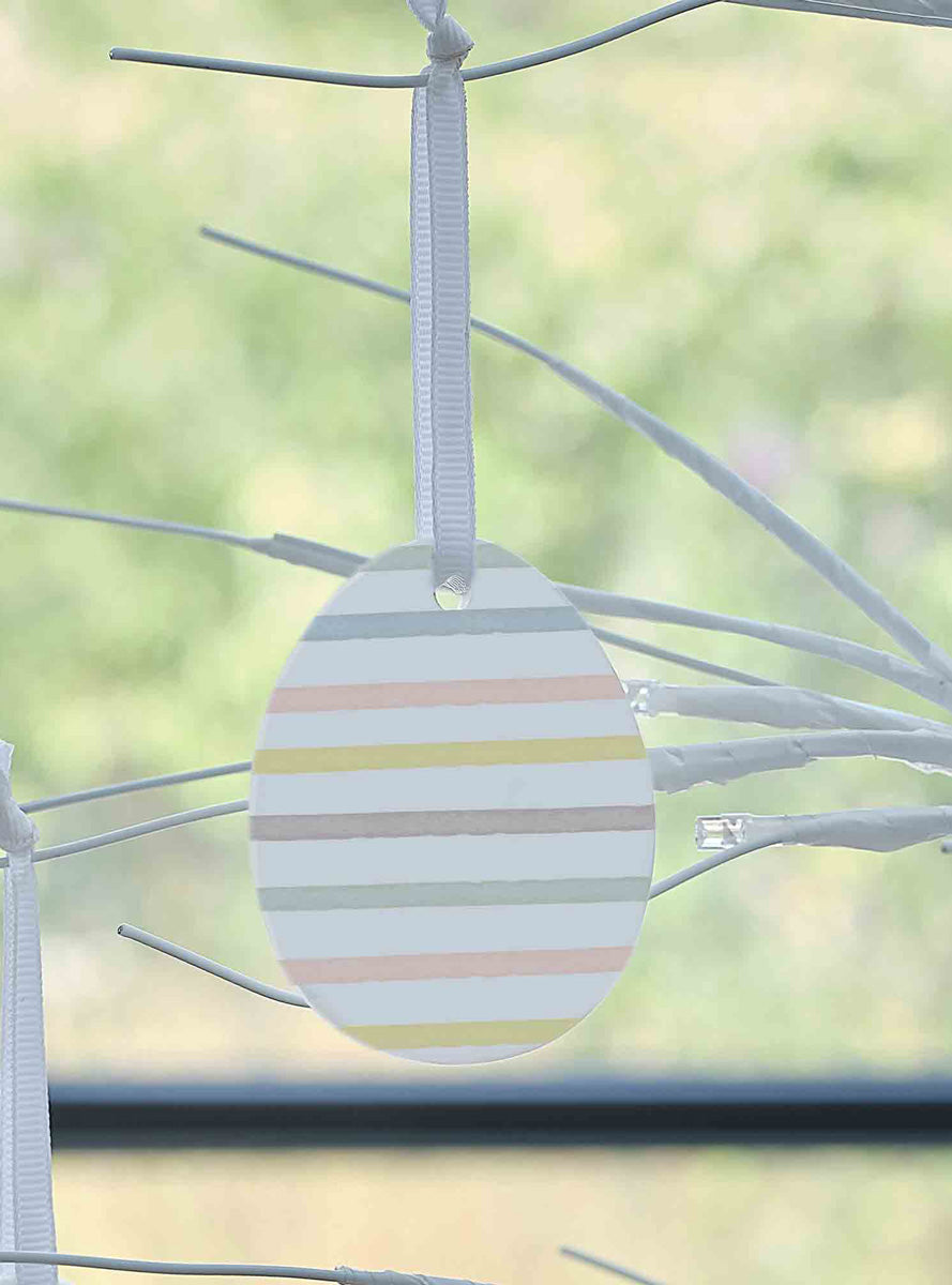 Hop Hop Hooray 3 Pack Hanging Ceramic Easter Egg Decorations – Lifestyle Image 3