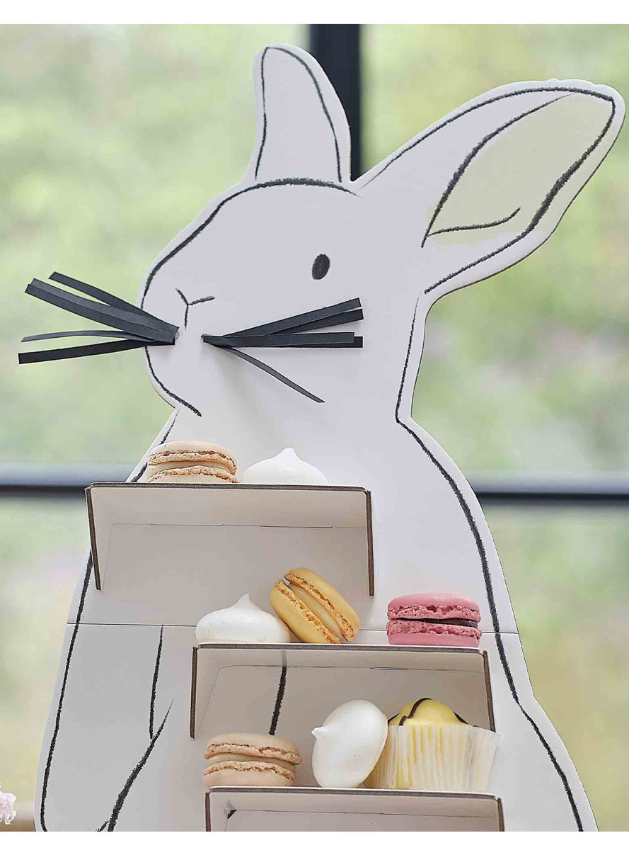 Hop Hop Hooray Easter Bunny 50cm Tall Treat Stand – Close Image