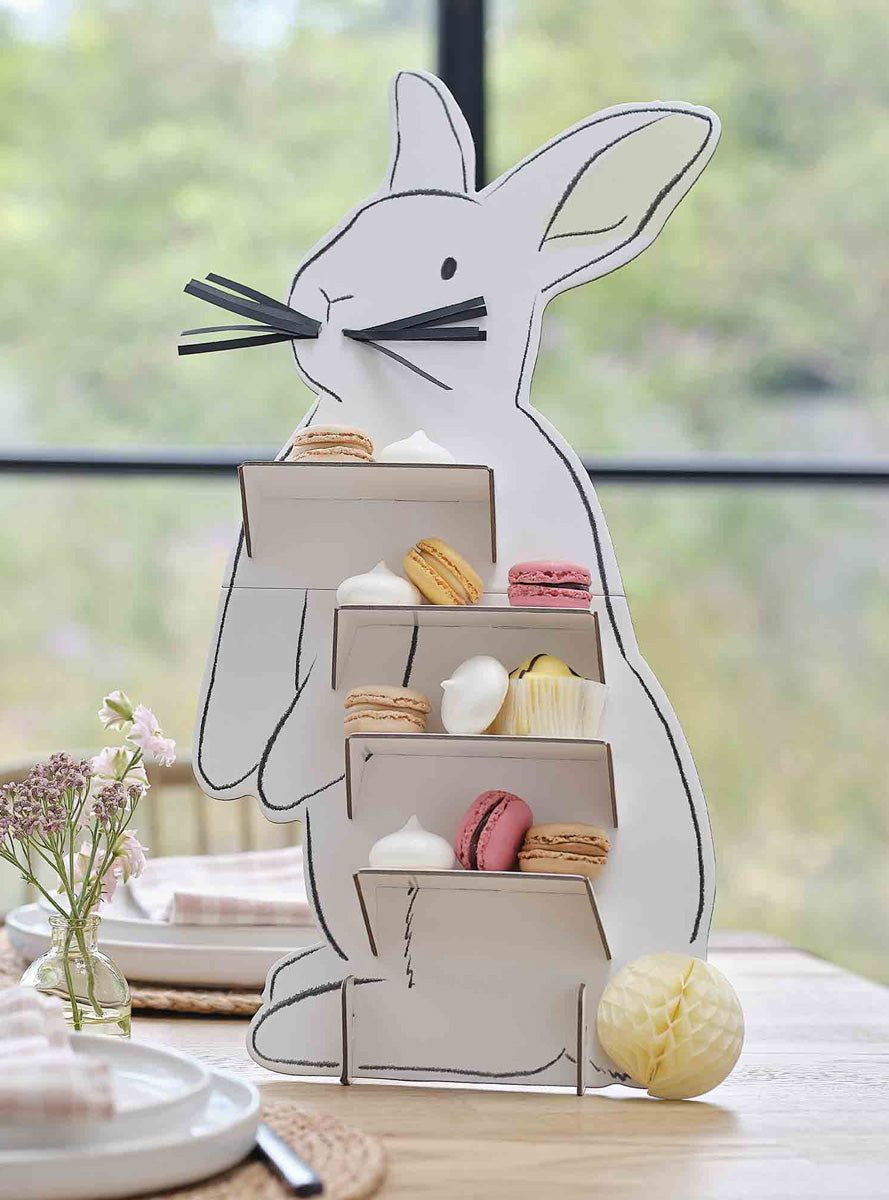 Hop Hop Hooray Easter Bunny 50cm Tall Treat Stand – Lifestyle Image