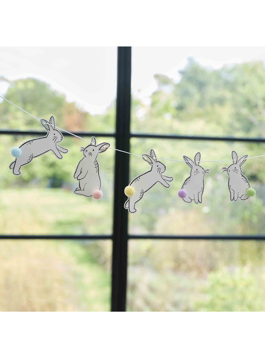 Hop Hop Hooray Easter Bunny Bunting Decoration – Lifestyle Image