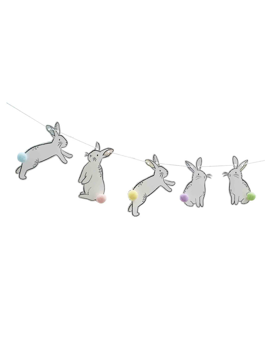 Hop Hop Hooray Easter Bunny Bunting Decoration – Main Image