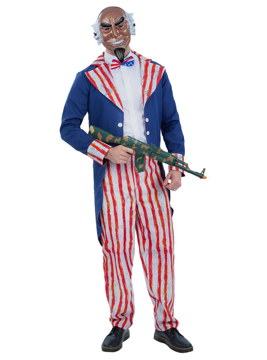 Mens scary uncle sam purge halloween costume - Alternative image