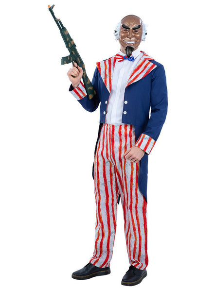 Mens scary uncle sam purge halloween costume - Main image