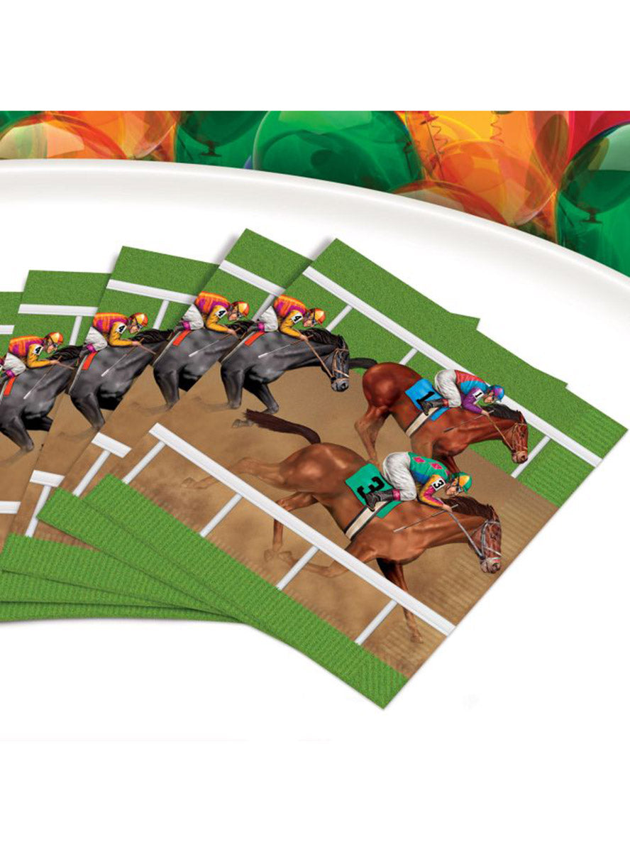 Horse Racing Napkins - Lifestyle Image
