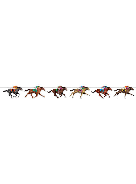 Race Day Horse Garland Decoration - Main Image