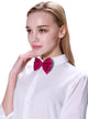 image of Hot Pink Sequined Costume Bow Tie