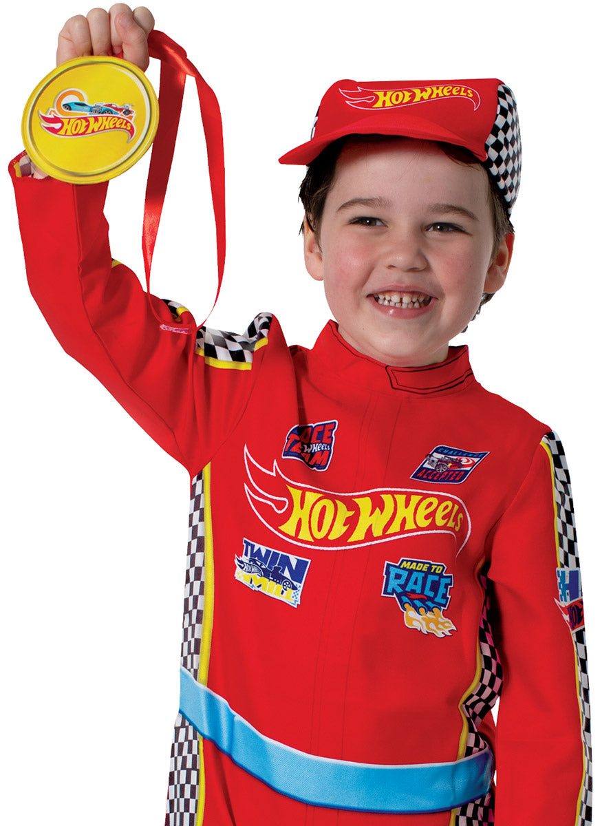 Hot Wheels Racing Suit Boys Costume - close image 1