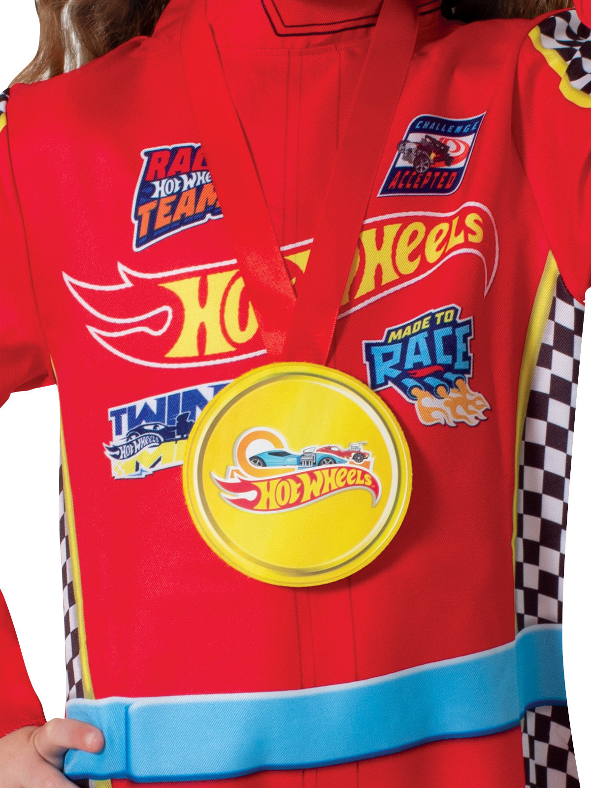 Hot Wheels Racing Suit Boys Costume- close image 2