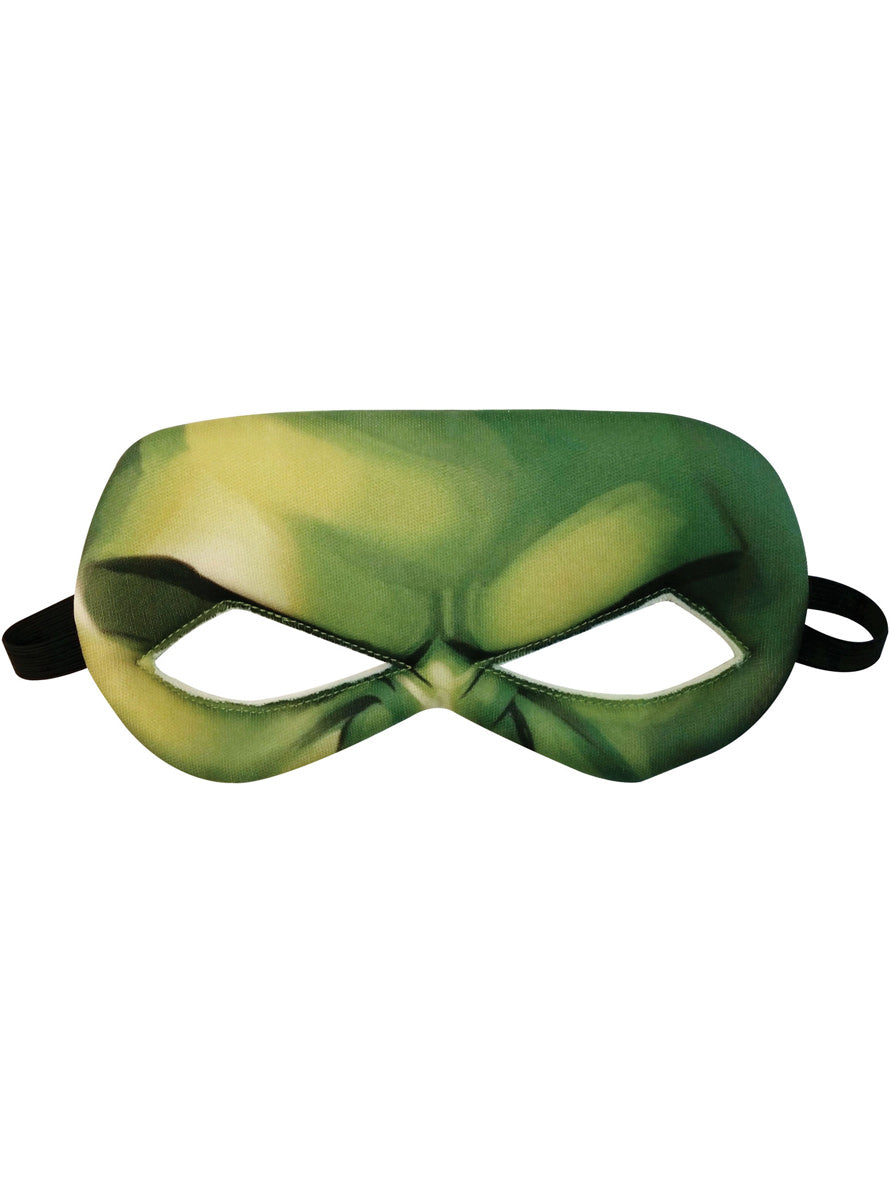Green Hulk Boys Plush Superhero Costume Eyemask - Alternative Image