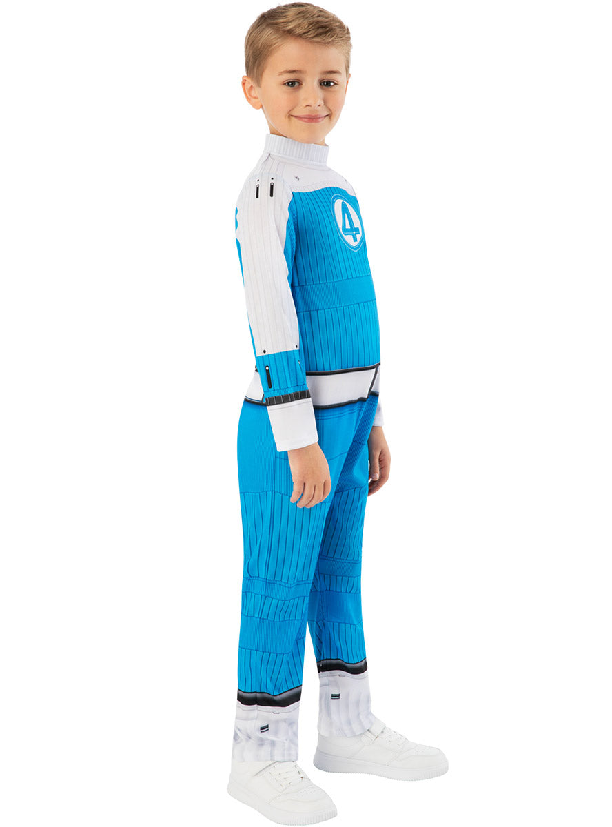 Fantastic 4 Marvel Superhero Boys Human Torch Costume - Side Image 1