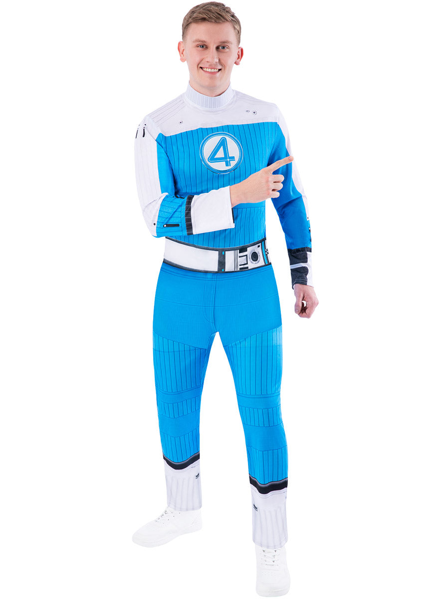 Marvel Superhero Mens Human Torch Fantastic 4 Costume - Alternate Image 1