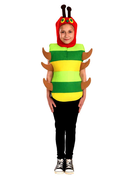 Green Hungry Caterpillar Kids Costume - Main Image