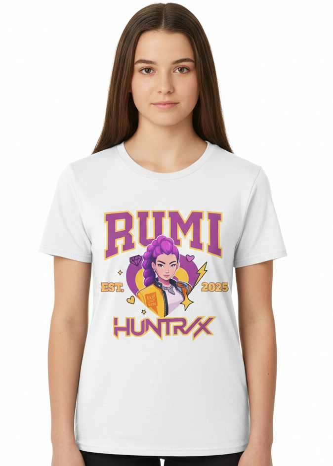 Teen Girls Rumi Est. 2025 White T-Shirt Main Image