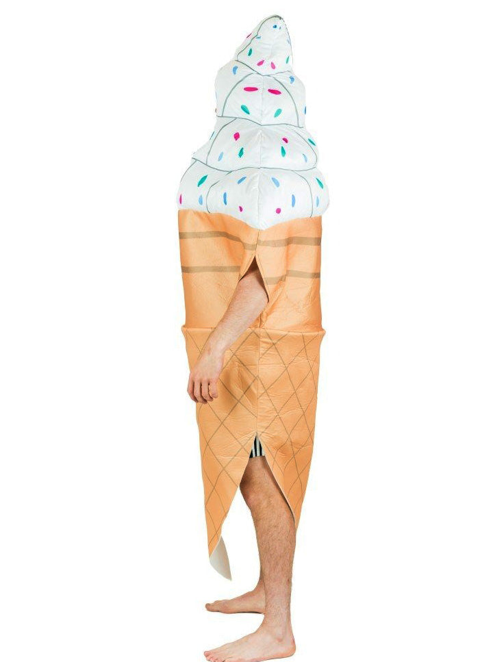 Ice Cream Cone Novelty Adults Food Costume - Side Image