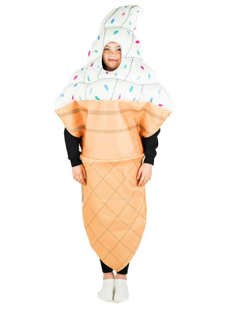 Ice Cream Cone Novelty Kids Food Costume - Main Image