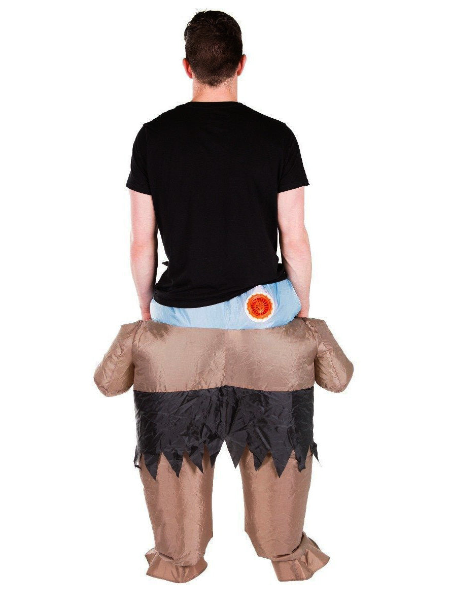 Inflatable Adults Lift Up Frankenstein Monster Halloween Costume - Back Image