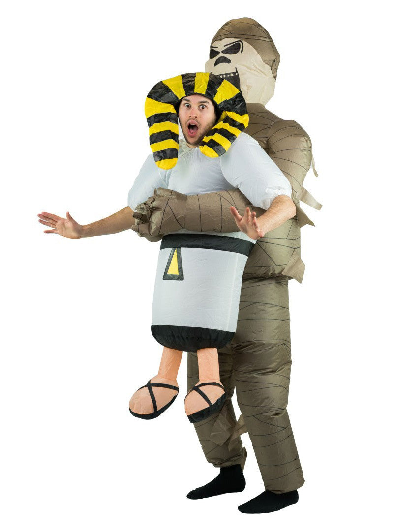 Inflatable Adults Lift Up Egyptian Mummy Costume - Main Image