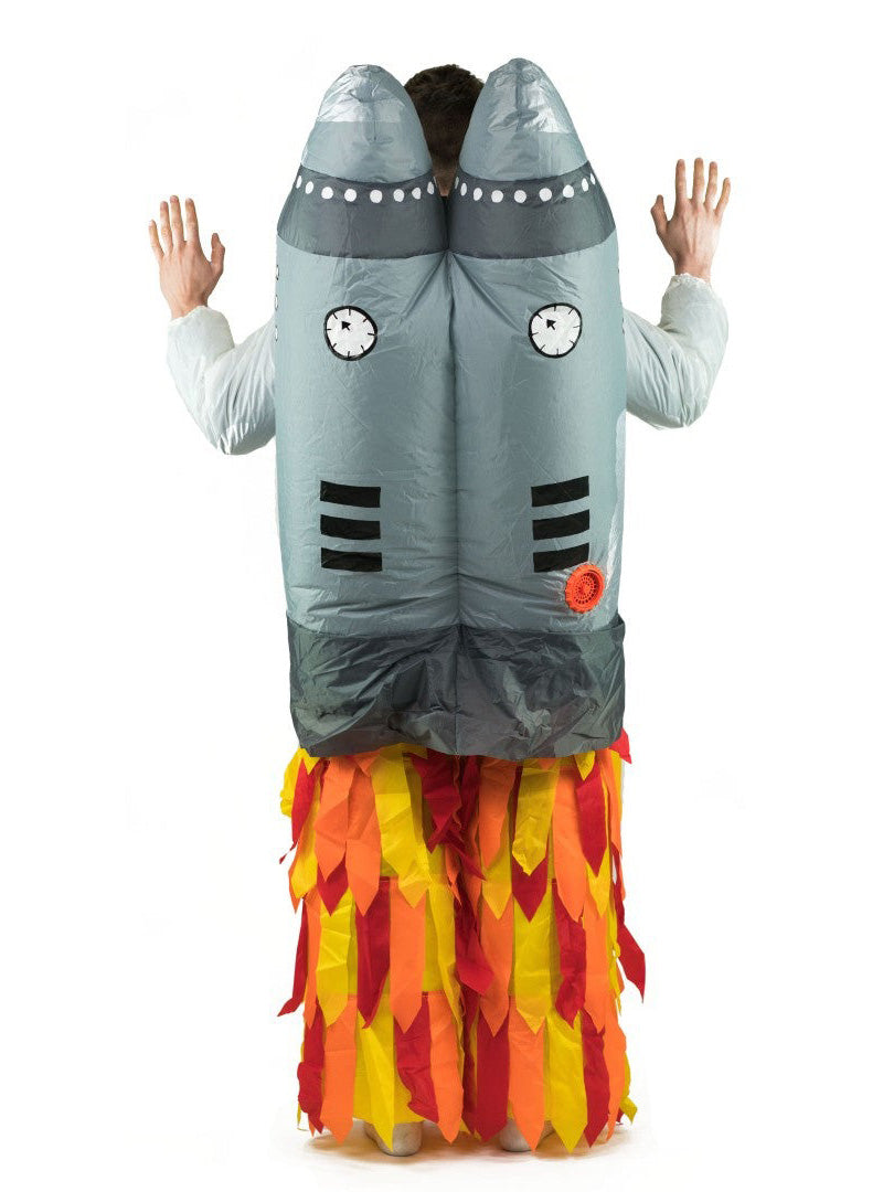 Inflatable Adults Lift Up Jetpack Costume - Back Image