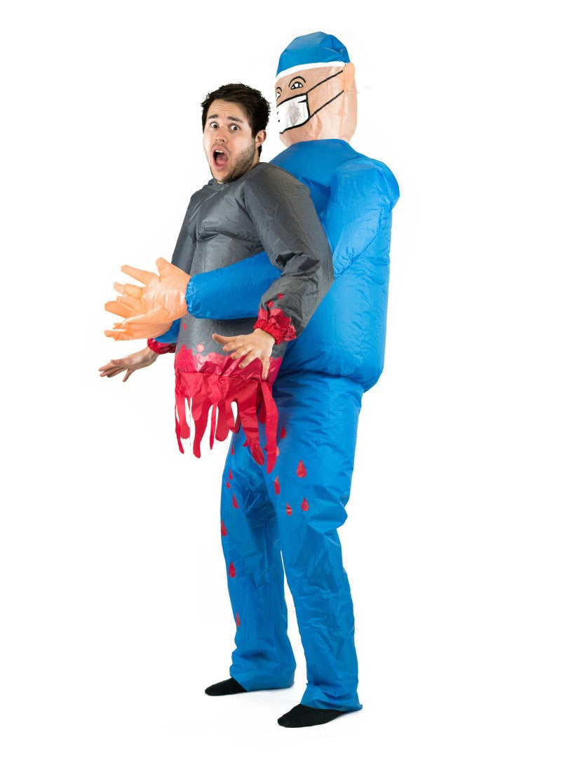 Inflatable Carry Me Doctor Adults Halloween Costume - Main Image
