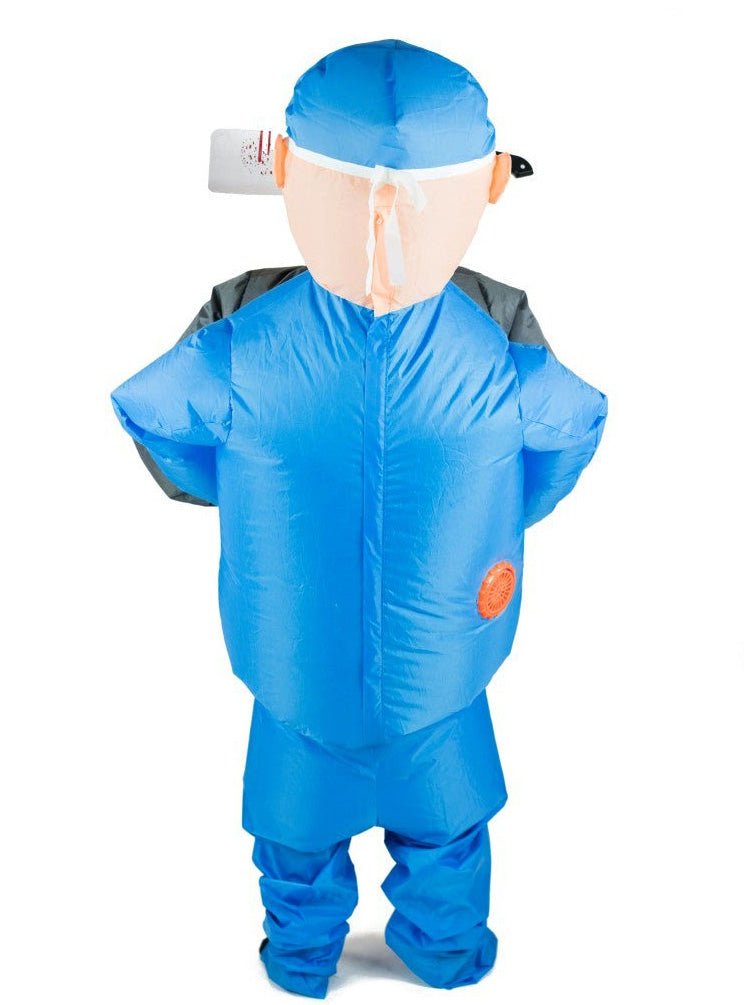 Inflatable Carry Me Doctor Kids Halloween Costume - Back Image