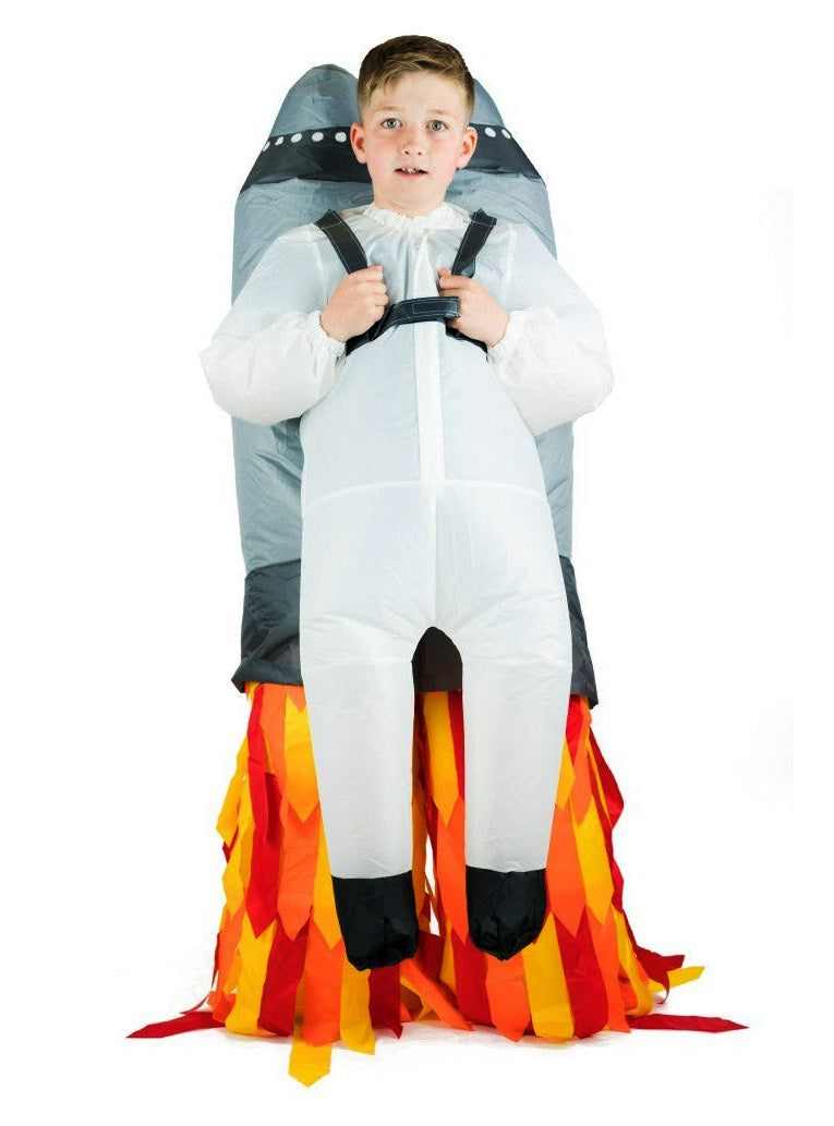 Inflatable Kids Lift Up Jetpack Costume - Front Image