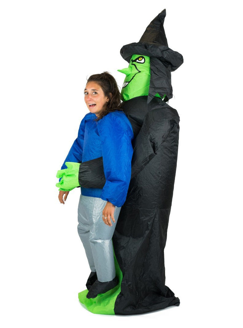 Inflatable Lift You Up Witch Adults Halloween Costume - Alternative Image