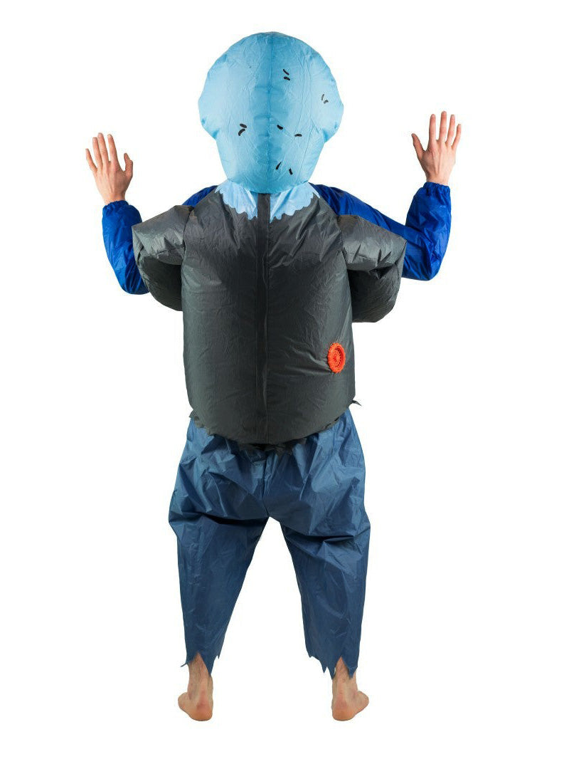 Inflatable Lift You Up Zombie Adults Halloween Costume - Back Image