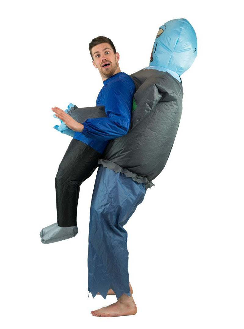 Inflatable Lift You Up Zombie Adults Halloween Costume - Side Image